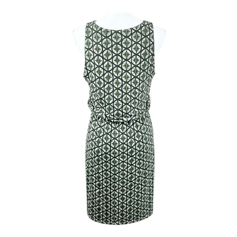 Ann Taylor Factory Green & White Print Stretch Tank Dress Size Small - Picture 2 of 5